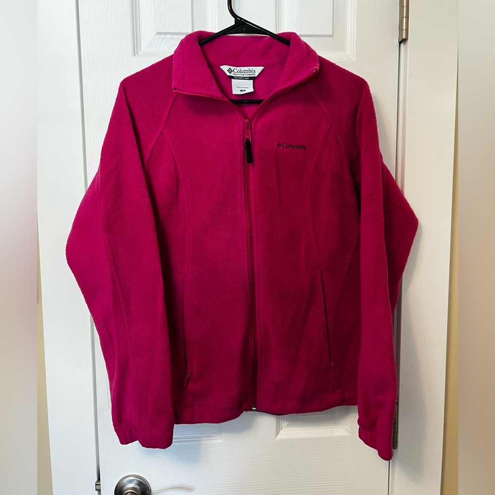Vintage Pink Columbia Fleece Jacket Women’s Small